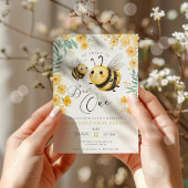 Premier anniversaire Invitation Première abeille J