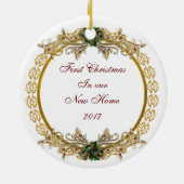 "Premier arbre de Noël" Ornement (Dos)