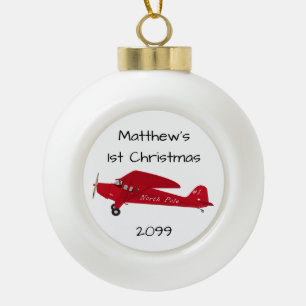 Premier avion de Noël Ornement du pôle Nord