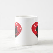 Premier baiser Mug Coeur Rouge (Centre)