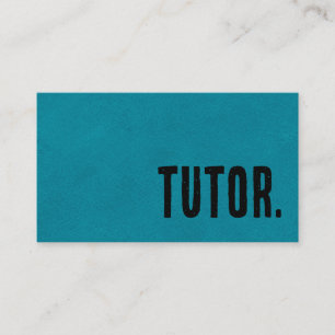 Premier Blau Nep Leer Tutor Visitekaartje