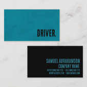 Premier Blauw Faux lederen Driver Visitekaartje (Voorkant / Achterkant)