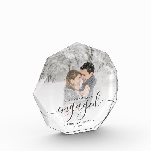 Premier bloc photo de script gris de Noël (Gauche)