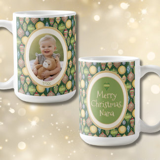 Premier cadeau de Noël pour la tasse photo de Nana