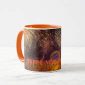 Premier café couleur rose Mug 2024 cadeau (Devant gauche)