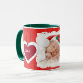 Premier café de Noël du bébé Mug Keepsaké (Devant gauche)