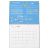 Premier calendrier de bleu de l'année du bébé (Feb 2026)