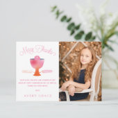 Premier carte de remerciements de communion, (Debout devant)