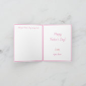 premier. carte de voeux pliée pour la fête des pèr (Intérieur)