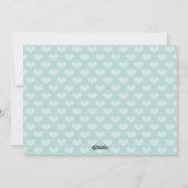 Premier Carte photo d'arbre de Noël de Bébé bleu (Dos)