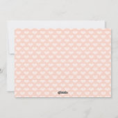 Premier Carte photo d'arbre de Noël pour bébé rose (Dos)