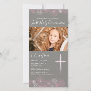 Premier Carte photo de Communion Invitation - Fill