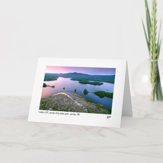 Premier carte photo de falaise (Devant)