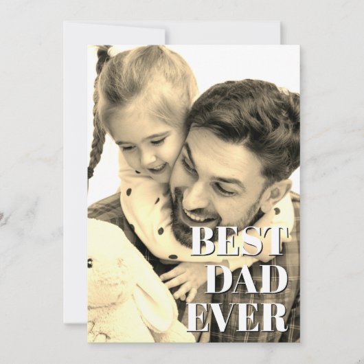 Premier Carte photo de Fête des pères (Devant)