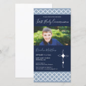 Premier Carte photo de la Communion - Invitation d (Devant / Derrière)