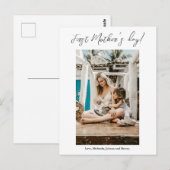 Premier Carte photo de la fête des mères (Devant / Derrière)