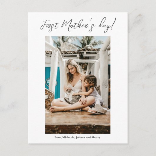 Premier Carte photo de la fête des mères (Devant)