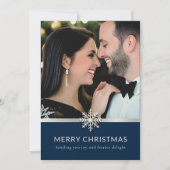 Premier Carte photo de Noël d'Elegant Couple (Devant)