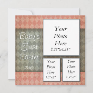 Premier Carte photo de Pâques pour bébé