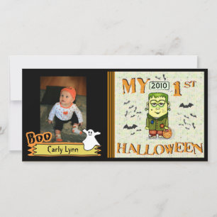 Premier Carte photo personnalisé Halloween