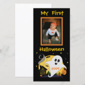 Premier Carte photo personnalisé Halloween (Devant / Derrière)