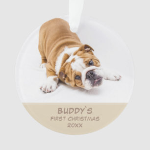 Premier Chiot Noël Personnalisé Animaux de Compagn