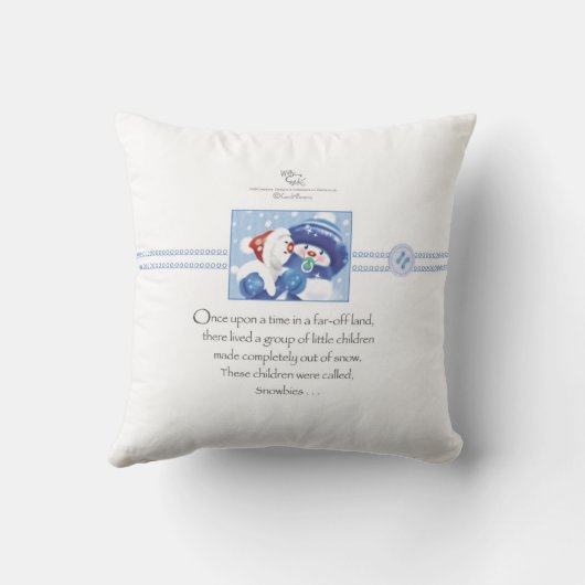 Premier coussin de Noël du bébé mignon (Verso)