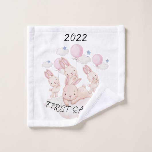 Premier coussin de Pâques pour bébé (Gant de toilette)