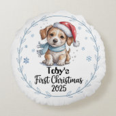 Premier Coussin rond de Noël 2025 pour bébé - modi (Dos)