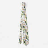 Premier Cravate blanc Orchidées Formel Sharp (Dos)