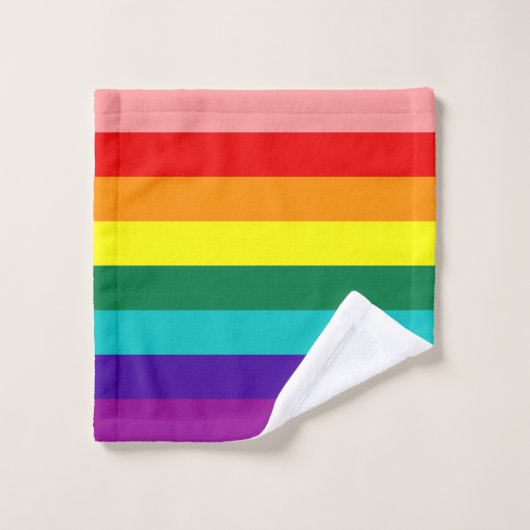 Premier drapeau de la Fierté arc-en-ciel (Gant de toilette)