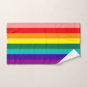 Premier drapeau de la Rainbow Pride (Serviette à main)