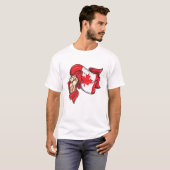 Premier drapeau national du Canada T-shirt (Devant entier)