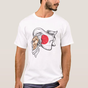 Premier drapeau national du T-shirt japonais