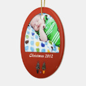 Premier ęr ornement de Noël du bébé (Gauche)