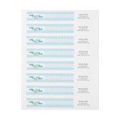 Premier étiquette de adresse de communion - bleu (Feuille)