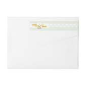 Premier étiquette de adresse de communion - menthe (Dos)