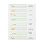 Premier étiquette de adresse de communion - menthe (Feuille)