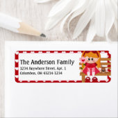 Premier Étiquette de adresse de la Saint Valentin  (En situation)