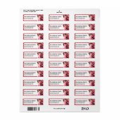 Premier Étiquette de adresse de la Saint Valentin  (Feuille entière)