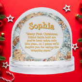 Premier Gingpain de Noël Photo Globe de neige