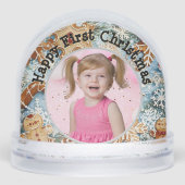 Premier Gingpain de Noël Photo Globe de neige (Avant)