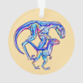 Premier Hanoukka de bébé 2025 Unisex Velociraptor (dos)