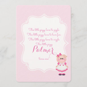 Premier Invitation d'anniversaire "Ce petit chien"