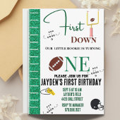 Premier invitation d'anniversaire de football