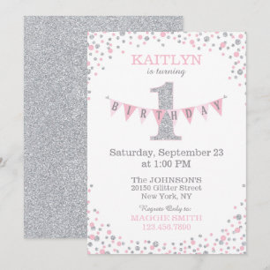 Premier invitation d'anniversaire d'étincelle