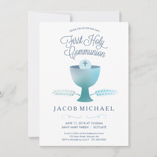 Premier Invitation de communion - 1ère sainte comm (Devant)
