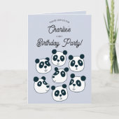 Premier Invitation de fête d'anniversaire de l'Our (Devant)