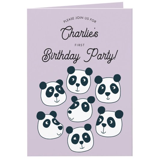 Premier Invitation de fête d'anniversaire de l'Our