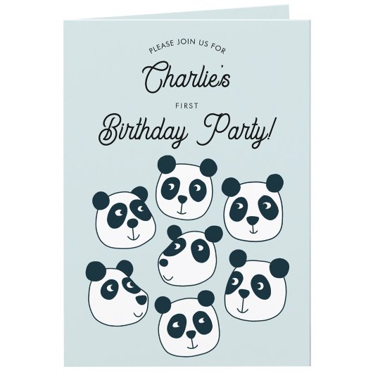 Premier Invitation de fête d'anniversaire de l'Our